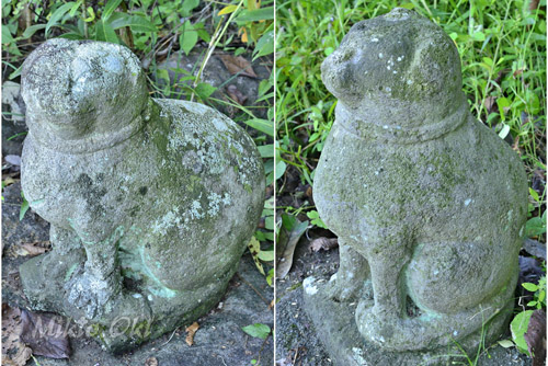 栃木県・猫神・熊田坂温泉神社石像