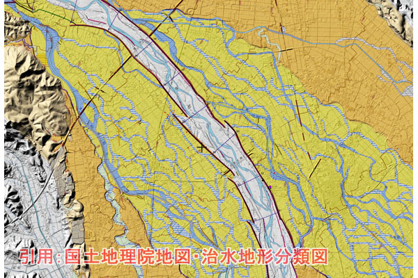 cm-下小倉下組大杉・治水地形分類図